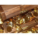 Lot of 20 - 1909-1959 24K Gold-plated Wheat Coins in Treasure Chest