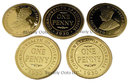 Lot of 5 - 1930 Australian Penny Gold Replica Coins