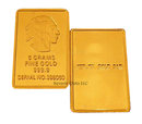 5g Gold Buffalo Indian Replica Bullion Bar