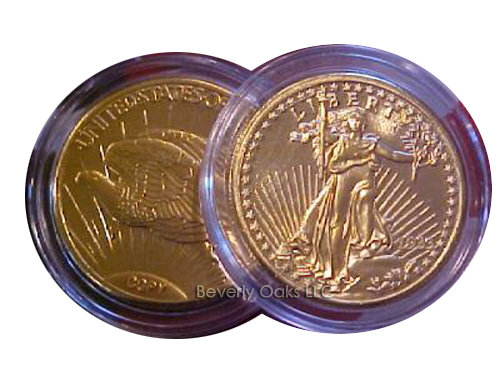 Lot of 10 - 1933 $20 Saint Gaudens Gold Double Eagle Replica Coins