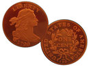 Lot of 50 - 1799 Draped Bust Large Cent Cameo Proof Finish - Replica