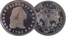 Lot of 100 - 1795 Flowing Hair Dollar Silver Coins - Replica