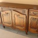 Antique 18th Century Louis XV Style French Oak Wood Buffet Handcarved