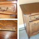 Antique 18th Century Louis XV Style French Oak Wood Buffet Handcarved