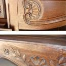 Antique 18th Century Louis XV Style French Oak Wood Buffet Handcarved