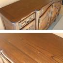 Antique 18th Century Louis XV Style French Oak Wood Buffet Handcarved
