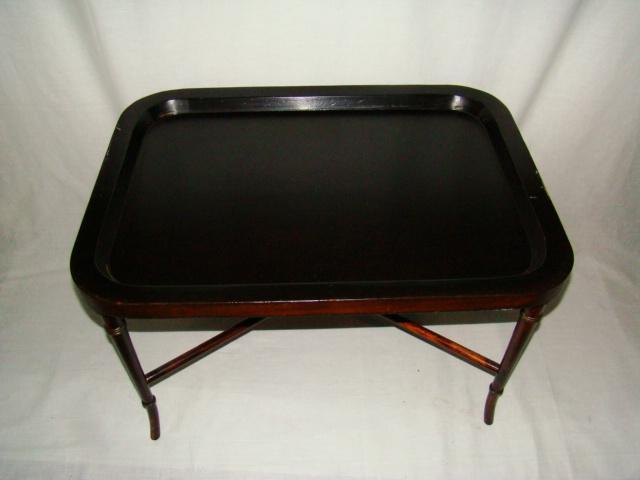 Antique Victorian English Paper Papier Mache' Lacqured Tea Tray