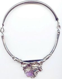 SALE Designer Amethyst stone Necklace