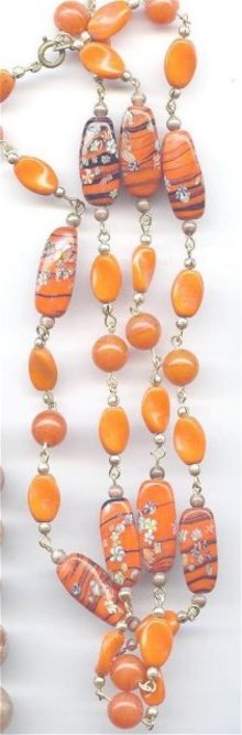 SALE Venetian Art Glass Necklace 32