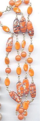 SALE Venetian Art Glass Necklace 32