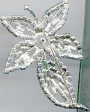 SALE Stunning Rhinestone Flower Pin Huge