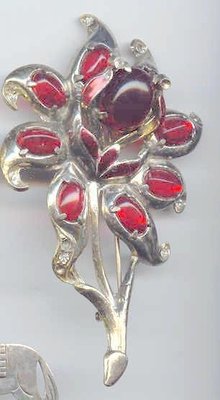 SALE Fabulous Trembler Gigantic Flower Brooch