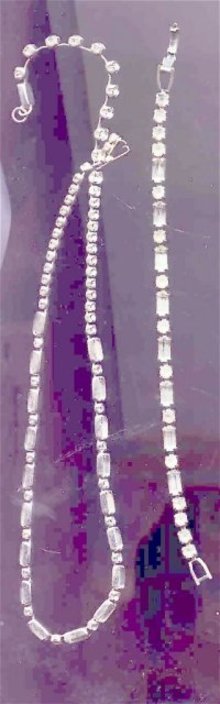 Weiss Rhinestone Set with necklace and Bracelet