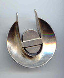 SALE Signed Sterling Pendant with a Cabochon