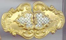 SALE Gilted Enameled Brilliant Belt Buckle