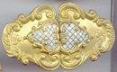 SALE Gilted Enameled Brilliant Belt Buckle