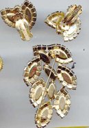 SALE Weiss Gigantic Pin and Earring