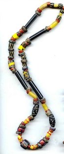 SALE African Trade Bead Necklace