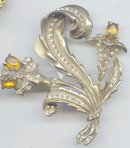SALE Magnificent Rhinestone Old Pin