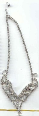 SALE Rhinestones and Crystal Necklace