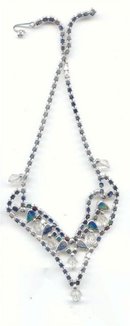 SALE Rhinestones and Crystal Necklace
