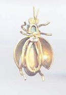 SALE Czechoslovakia Bug Rhinestone Pin