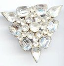 Eisenburg Vintage Rhinestone Pin unsigned