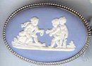 SALE Fine Wedgwood With Cherubs Pin Blue
