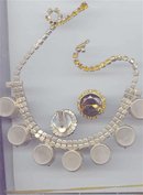 SALE Gigantic Rhinestone Vintage Necklace and