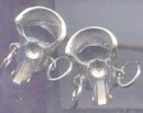 SALE Must Have Black Face Vintage Clip on Earrings