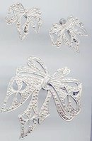 SALE Vintage Marcasite Wreath and earrings
