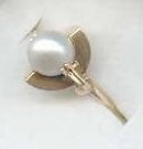 SALE Art Deco Style 14kt yellow gold and