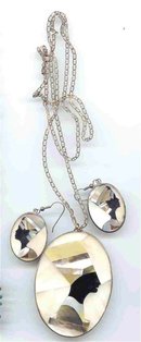 SALE Egyptian Sterling Silver Necklace and