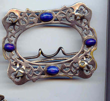 SALE C and R Signed Belt buckle Art Deco Style