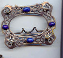 SALE C and R Signed Belt buckle Art Deco Style