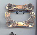 SALE C and R Signed Belt buckle Art Deco Style