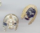SALE Black Face Earrings