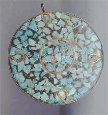 SALE Tile Turquiose Pendant