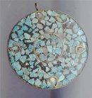 SALE Tile Turquiose Pendant