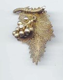 SALE Vintage Grape leaf Pin