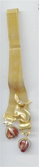 SALE Belt Fob with Fox and Stones