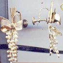 SALE Wild simulated seed pearl earrings