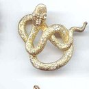 SALE Snake Pin with Rhinestones.