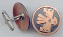 SALE Copper Totem Pole Eagle Cuff Links