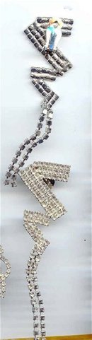 SALE Sizzling Long z Rhinestone Earrings Clip