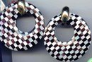 SALE Wild Mother of pearl and black Lucite