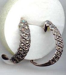 SALE Sterling Sliver and Marcasite Earrings