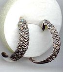 SALE Sterling Sliver and Marcasite Earrings