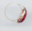 SALE Amber and 14kt gold ring
