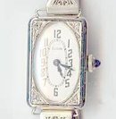 14kt white Gold Watch / Diamonds Dated May1916